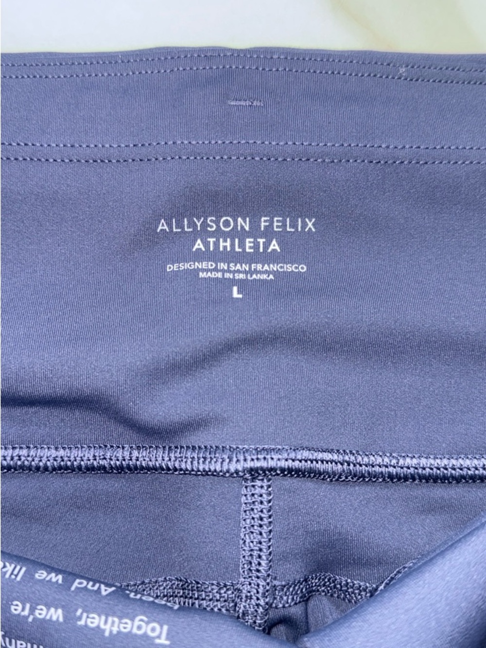 Athleta Navy Blue Athletic Mid-Rise Performance Shorts - Picture 2 of 6